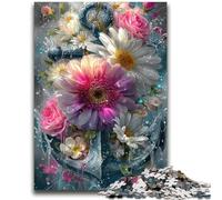Anchor And Flowers 1000 Piece Jigsaw Puzzle for Adults Teens,Educational Games Home Decoration Deal As Gifts for The Whole Family (38x52cm)