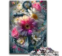Anchor And Flowers 1000 Piece Jigsaw Puzzles for Adults & Teens,Fun Games Every Piece Is Unique - Challenging Family Fun Game (50x75cm)