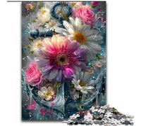 Anchor And Flowers 1000 Pieces Jigsaw Puzzle For Adults Teens, Pattern Assembly Deal As Gifts for The Whole Family Suitable for And 14 (26x38cm)
