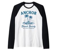Anchor Beach Society No Fixed Address Raglan Baseball Tee