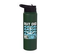 Anchor Boating Adventure But Did We Sink Quote Boat Lovers Stainless Steel Insulated Water Bottle