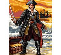 Anchor Canvas: Royal Paris: Pirate, Multi, 37 x 47.5cm