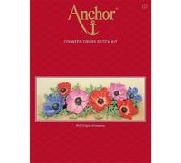 Anchor counted Cross Stitch kit "Spray Of Anemones", DIY