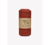 Anchor Crafty Fine Macrame Cord. 00116 Brick Approx. 65 m 250 g. Cotton Polyester Mix Vegetable Dyed Twisted Soft 3 Ply Cord.