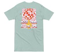 Anchor & Crew Acceptable At The Time DISCO! Cotton Embroidered Oversized T-Shirt - S - Agave