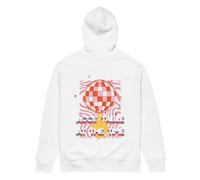 Anchor & Crew Acceptable At The Time DISCO! Organic Cotton Embroidered Heavyweight Hoodie - XL - White