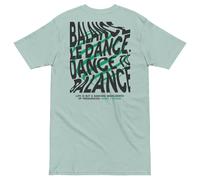 Anchor & Crew Balance Le Dance DISCO! Cotton Embroidered Oversized T-Shirt - L - Agave