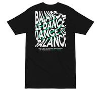 Anchor & Crew Balance Le Dance DISCO! Cotton Embroidered Oversized T-Shirt - L - Black