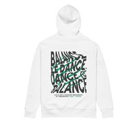 Anchor & Crew Balance Le Dance DISCO! Organic Cotton Embroidered Heavyweight Hoodie - L - White