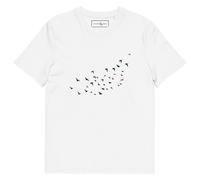 ANCHOR & CREW Birds Where's William Going? Cotton T-Shirt - Desert Dust - XL in White | Size: Small ANCHOR & CREW White S