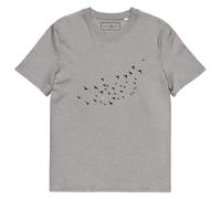 ANCHOR & CREW Birds Where's William Going? Cotton T-Shirt in Light Grey | Size: Medium ANCHOR & CREW Light Grey M