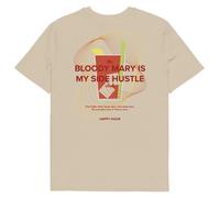 ANCHOR & CREW Bloody Mary Is My Side Hustle Club Cotton T-Shirt in Camel | Size: Medium ANCHOR & CREW Camel M