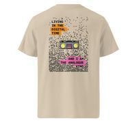 ANCHOR & CREW Boombox Digital Time x Analogue Kind Cotton T-Shirt - White - Medium in Camel | Size: Large ANCHOR & CREW Camel L