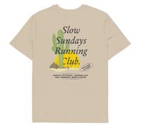 ANCHOR & CREW Cactus Slow Sundays Running Club Cotton T-Shirt in Camel | Size: Large ANCHOR & CREW Camel L