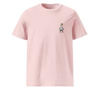 Anchor & Crew Dapper Duck Actual Life Organic Cotton Embroidered T-Shirt - Cotton Pink - XL
