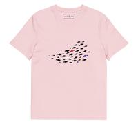 ANCHOR & CREW Fish Where's William Going? Cotton T-Shirt in Pink | Size: Medium ANCHOR & CREW Pink M