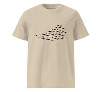 Anchor & Crew Fish Where's William Going? Organic Cotton T-Shirt - Desert Dust - S