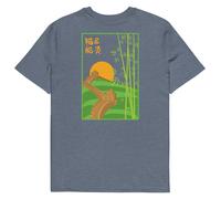 ANCHOR & CREW Great Wall of China Landmark Cotton T-Shirt in Dark Blue | Size: Small ANCHOR & CREW Dark Blue S