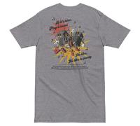 Anchor & Crew If It's Nice Play It Twice DISCO! Cotton Embroidered Oversized T-Shirt - L - Carbon Grey