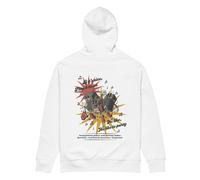 Anchor & Crew If It's Nice Play It Twice DISCO! Organic Cotton Embroidered Heavyweight Hoodie - M - White