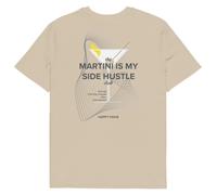 ANCHOR & CREW Martini Is My Side Hustle Club Cotton T-Shirt in Camel | Size: Large ANCHOR & CREW Camel L