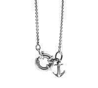 ANCHOR & CREW Men's Clyde Anchor Signature Silver Necklace Pendant | Size: 22 inches ANCHOR & CREW Silver 22 inches