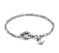ANCHOR & CREW Men's Clyde II Anchor Silver Chain Bracelet | Size: 23 cm ANCHOR & CREW Silver 23 cm