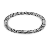 ANCHOR & CREW Men's Crossjack Double Sail Silver Chain Bracelet | Size: 21 cm ANCHOR & CREW Silver 21 cm