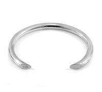 ANCHOR & CREW Men's Samson Round Maxi Wayfarer Silver Bangle ANCHOR & CREW Silver One Size