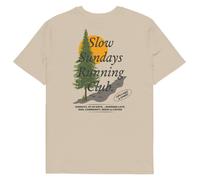 ANCHOR & CREW Mountain Pine Slow Sundays Running Club Cotton T-Shirt in Camel | Size: 2XL ANCHOR & CREW Camel 2XL