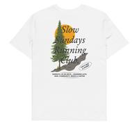 ANCHOR & CREW Mountain Pine Slow Sundays Running Club Cotton T-Shirt in White | Size: Medium ANCHOR & CREW White M