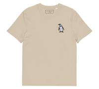 ANCHOR & CREW Penguin Suit Actual Life Cotton Embroidered T-Shirt in Camel | Size: Medium ANCHOR & CREW Camel M