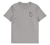 ANCHOR & CREW Penguin Suit Actual Life Cotton Embroidered T-Shirt in Light Grey | Size: Large ANCHOR & CREW Light Grey L