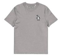 ANCHOR & CREW Penguin Suit Actual Life Cotton Embroidered T-Shirt in Light Grey | Size: Small ANCHOR & CREW Light Grey S