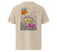 ANCHOR & CREW Phone Digital Time x Analogue Kind Cotton T-Shirt in Camel | Size: XL ANCHOR & CREW Camel XL