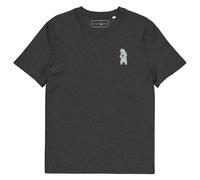 Anchor & Crew Polar Bear Day Out In The Wild Organic Cotton Embroidered T-Shirt - S - Dark Heather Grey
