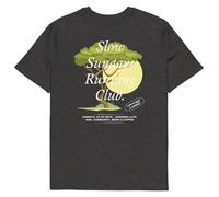 ANCHOR & CREW Savannah Slow Sundays Running Club Cotton T-Shirt in Dark Grey | Size: Small ANCHOR & CREW Dark Grey S