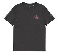ANCHOR & CREW Scorpion Knittin' Up In The Wild Cotton Embroidered T-Shirt in Dark Grey | Size: Large ANCHOR & CREW Dark Grey L