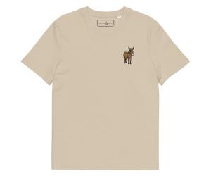 ANCHOR & CREW Smart Ass Actual Life Cotton Embroidered T-Shirt in Camel | Size: 2XL ANCHOR & CREW Camel 2XL