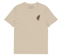 ANCHOR & CREW Smart Ass Actual Life Cotton Embroidered T-Shirt in Camel | Size: XL ANCHOR & CREW Camel XL