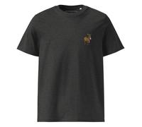 Anchor & Crew Smart Ass Actual Life Organic Cotton Embroidered T-Shirt - Dark Heather Grey - S