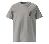 Anchor & Crew Smart Ass Actual Life Organic Cotton Embroidered T-Shirt - Heather Grey - L