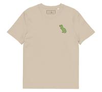 ANCHOR & CREW T-Rex Snap Dancin' In The Wild Cotton Embroidered T-Shirt in Camel | Size: 2XL ANCHOR & CREW Camel 2XL