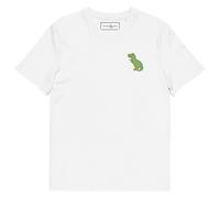 Anchor & Crew T-Rex Snap Dancin' In The Wild Organic Cotton Embroidered T-Shirt - 2XL - White