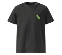 Anchor & Crew T-Rex Snap Dancin' In The Wild Organic Cotton Embroidered T-Shirt - Dark Heather Grey - S