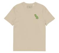 Anchor & Crew T-Rex Snap Dancin' In The Wild Organic Cotton Embroidered T-Shirt - L - Desert Dust