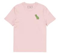 Anchor & Crew T-Rex Snap Dancin' In The Wild Organic Cotton Embroidered T-Shirt - XL - Cotton Pink