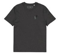 ANCHOR & CREW The Artist Monkey Cotton Embroidered T-Shirt in Dark Grey | Size: Medium ANCHOR & CREW Dark Grey M