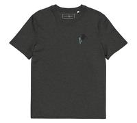 Anchor & Crew The Artist Monkey Organic Cotton Embroidered T-Shirt - L - Dark Heather Grey