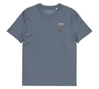 ANCHOR & CREW The Cassette Monkey Cotton Embroidered T-Shirt in Dark Blue | Size: Medium ANCHOR & CREW Dark Blue M